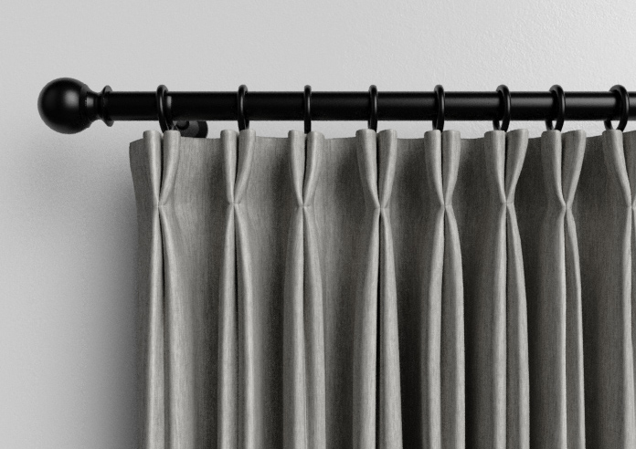 Genoa Faux Silk (Blackout), Silver Shimmer - Made to Measure Curtains - Image 10